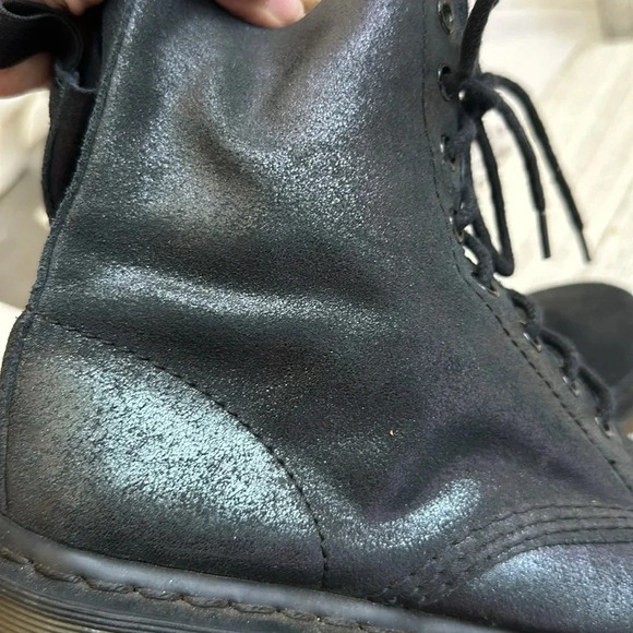 Doc Martens Pascal Metallic glitter laced up boots - Picture 8 of 8